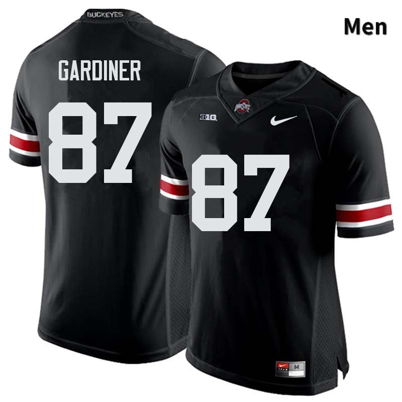 Men's Ohio State Buckeyes #87 Ellijah Gardiner Black Authentic College Stitched Football Jersey 23MW047WD